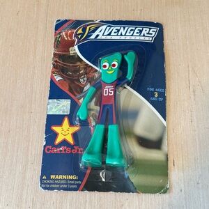 2005 Gumby Brand New Bendable PVC Figure LA Avengers Arena Football Carls Jr.!